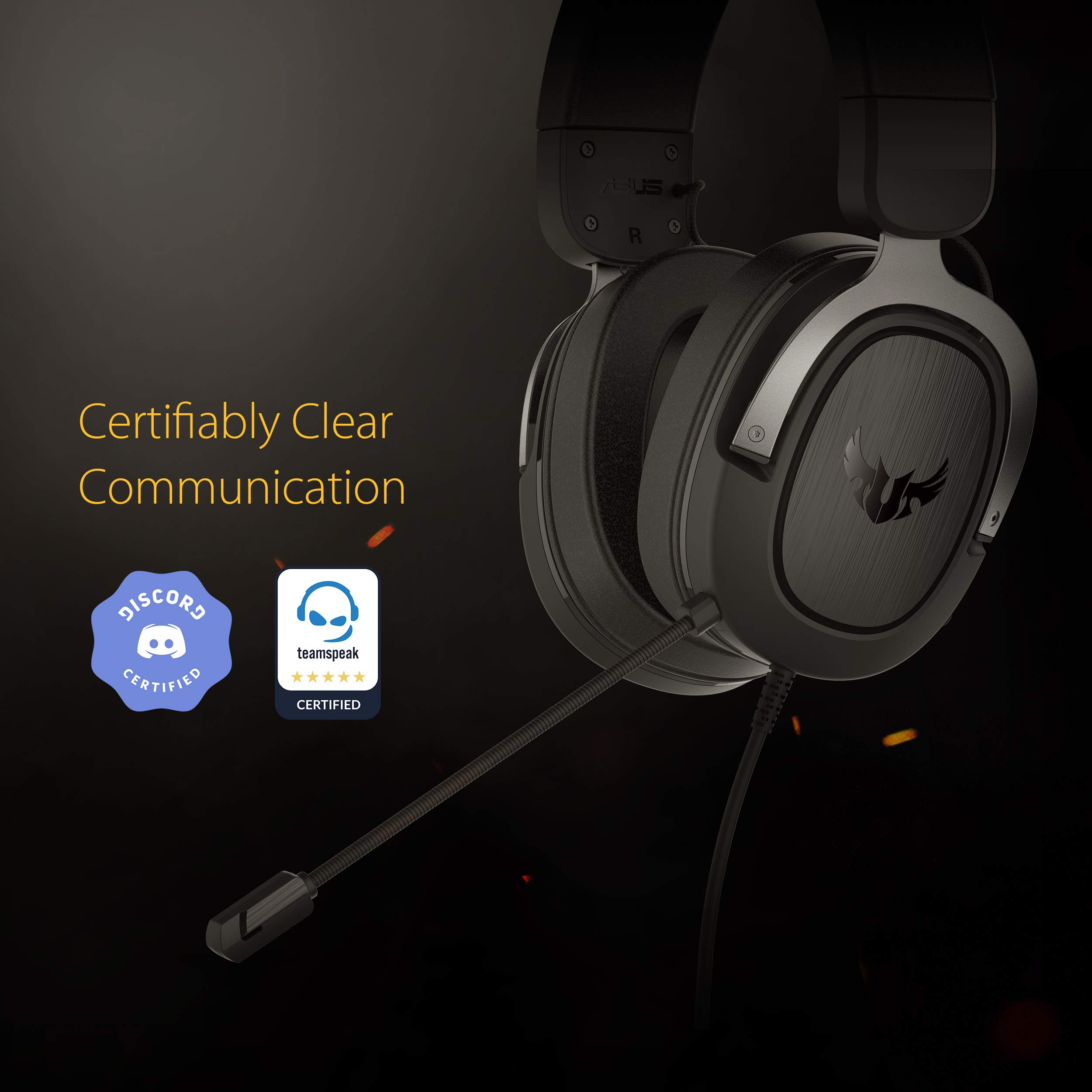 Asus TUF Gaming H3 Gun Metal 7.1 Surround 3.5mm Kablolu Gaming Kulaklık