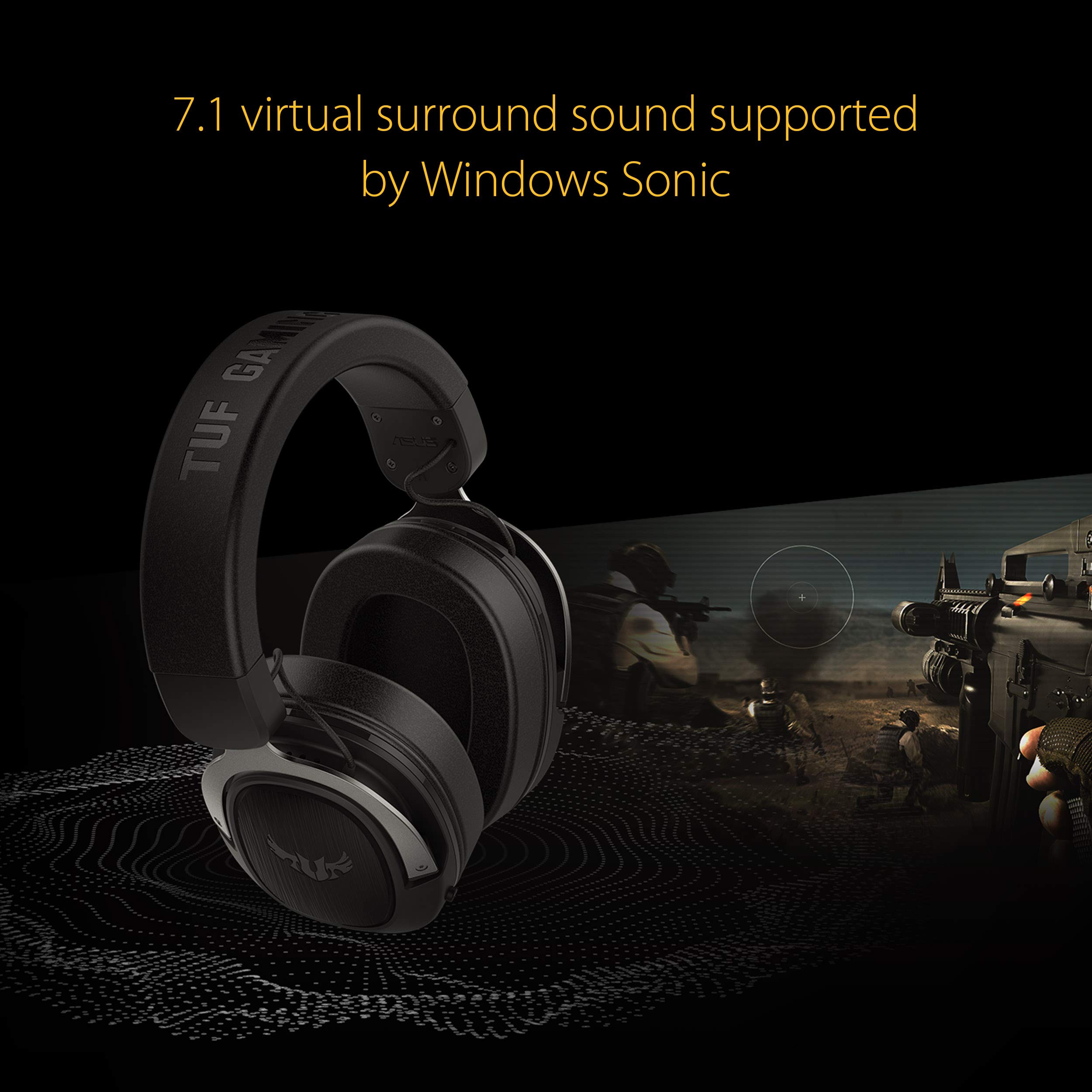 Asus TUF Gaming H3 Gun Metal 7.1 Surround 3.5mm Kablolu Gaming Kulaklık