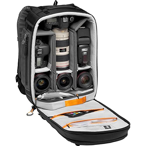 Lowepro LP37268-PWW Pro Trekker BP 350 AW II Kamera Sırt Çantası, MaxFit Tek Parçalı, 15 inç Dizüstü Bilgisayar/iPad, Aynasız Profesyonel Fotoğraf Makinesi/DSLR, Sony, Canon, Nikon, Gimbal, Drone,