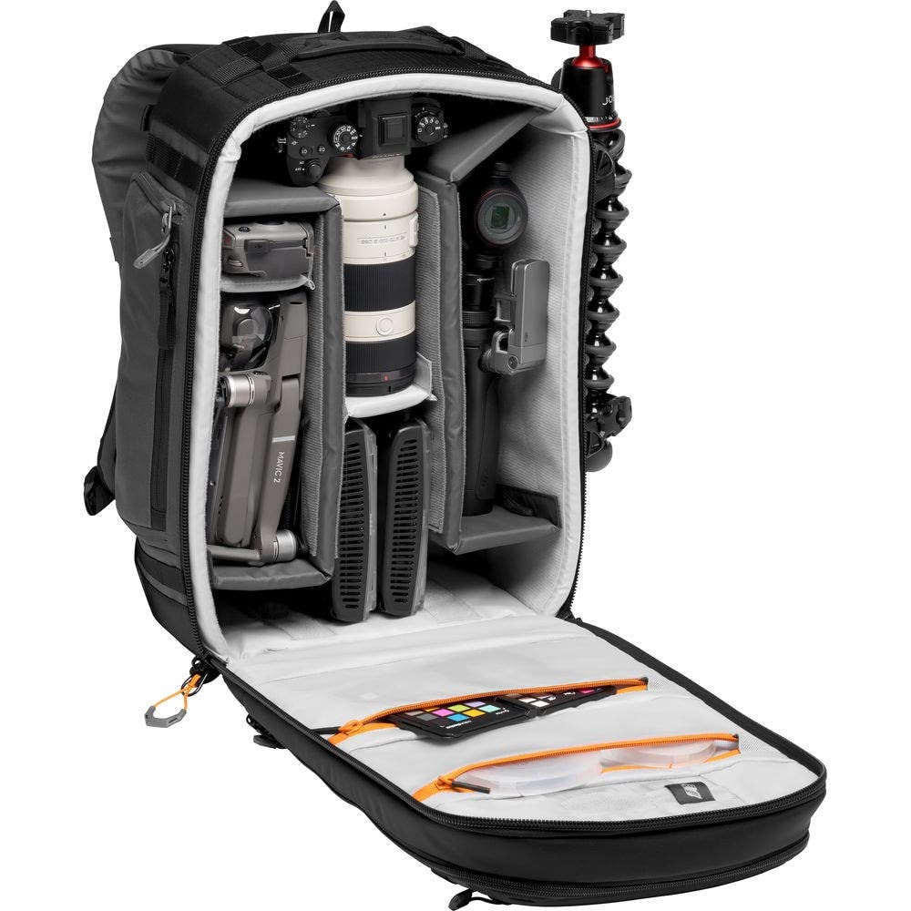 Lowepro LP37268-PWW Pro Trekker BP 350 AW II Kamera Sırt Çantası, MaxFit Tek Parçalı, 15 inç Dizüstü Bilgisayar/iPad, Aynasız Profesyonel Fotoğraf Makinesi/DSLR, Sony, Canon, Nikon, Gimbal, Drone,
