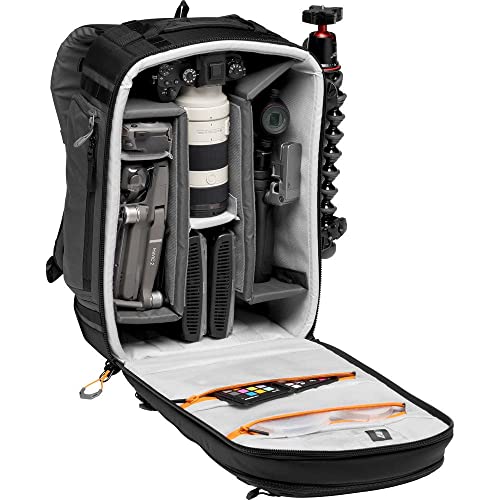 Lowepro LP37268-PWW Pro Trekker BP 350 AW II Kamera Sırt Çantası, MaxFit Tek Parçalı, 15 inç Dizüstü Bilgisayar/iPad, Aynasız Profesyonel Fotoğraf Makinesi/DSLR, Sony, Canon, Nikon, Gimbal, Drone,