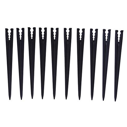 CosCosX 200 adet plastik sulama damla destek kazıklar 1/4-inç boru hortumu 4/7 veya 3/5 sulama hortumu tutucu ve yayıcılar/damla sulama kitleri/bahçe aletleri sebze bahçeleri çiçek tarhları otlar bahçe