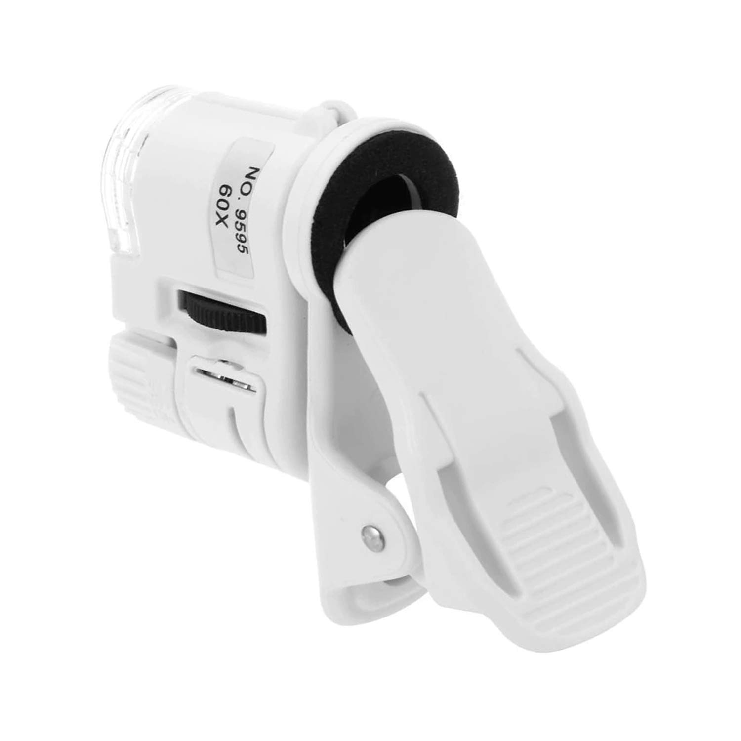 Microcase 60X Mini Cep Telefonu için Mandallı Mikroskop UV Ledli Büyüteç - Model : AL2431