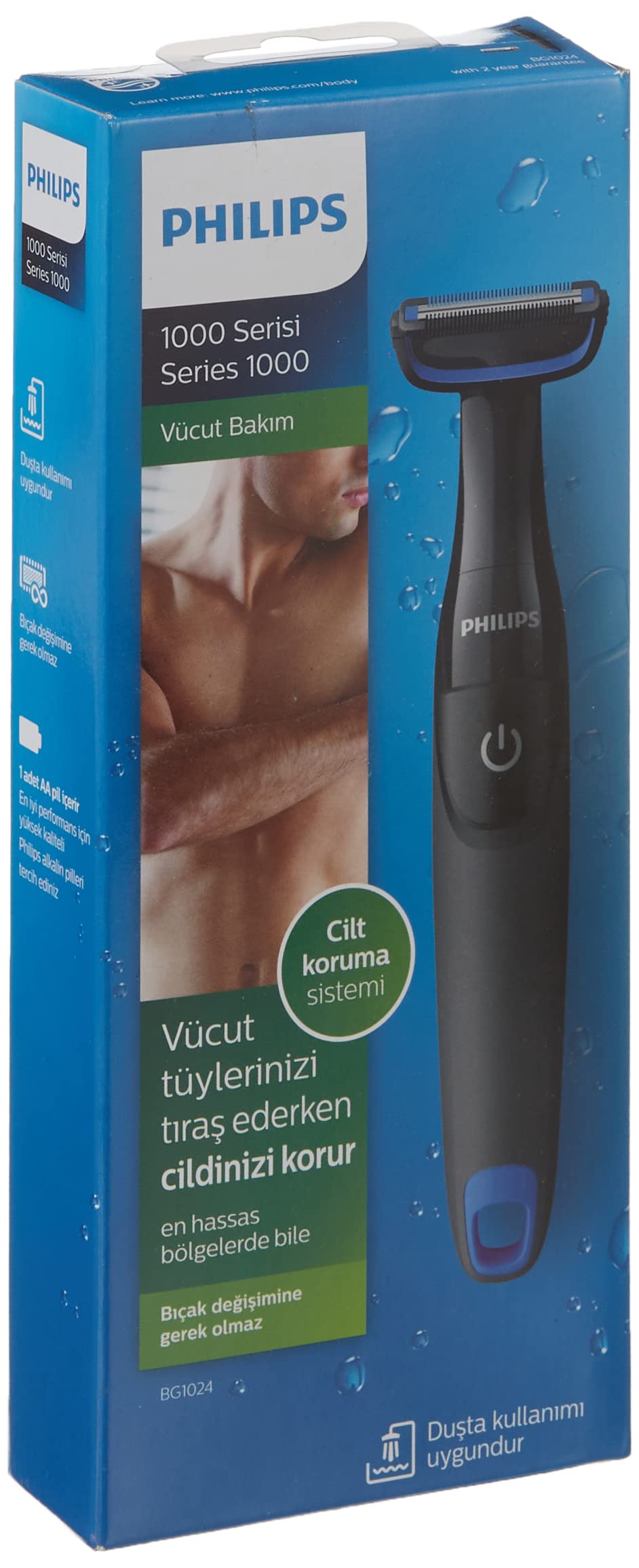 Philips BG1024/15 Vücut Bakım Seti, Islak/Kuru