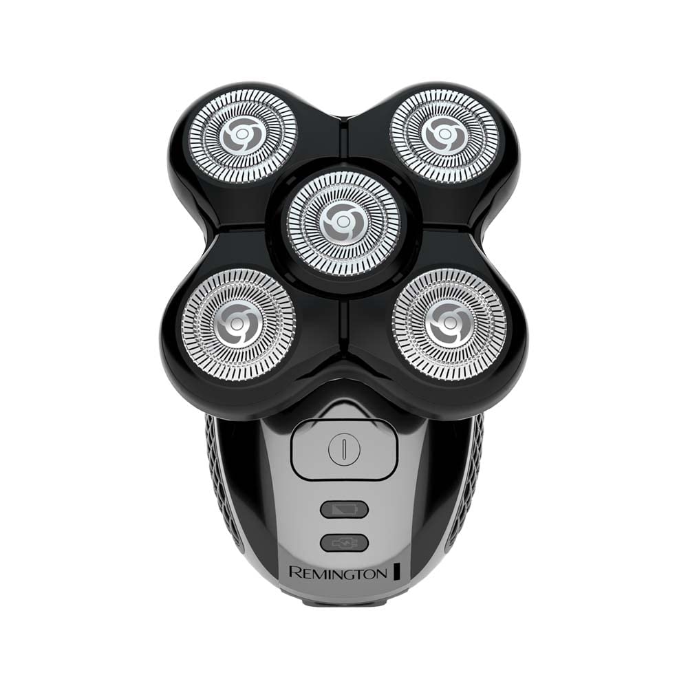 Remington Kafa Tıraş Makinesi, Lityum, 5 Tıraş Başlığı, Maks. 0,2 mm ile Pürüzsüz Tıraş Sonucu, Saç Toplama Haznesi, Detay Düzeltici, Su Geçirmez, Kablosuz Kullanım Xr1500