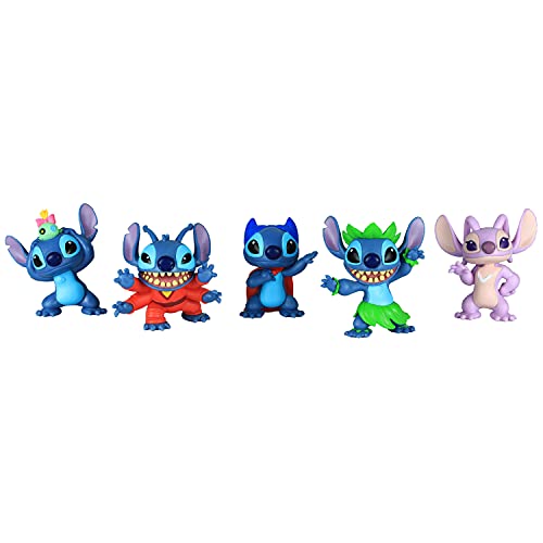 Disney 's Lilo & Stitch Koleksiyon Dikiş Figürü Seti, 5 parça, Just Play tarafından, Mavi