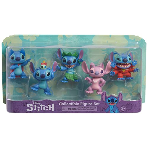 Disney 's Lilo & Stitch Koleksiyon Dikiş Figürü Seti, 5 parça, Just Play tarafından, Mavi
