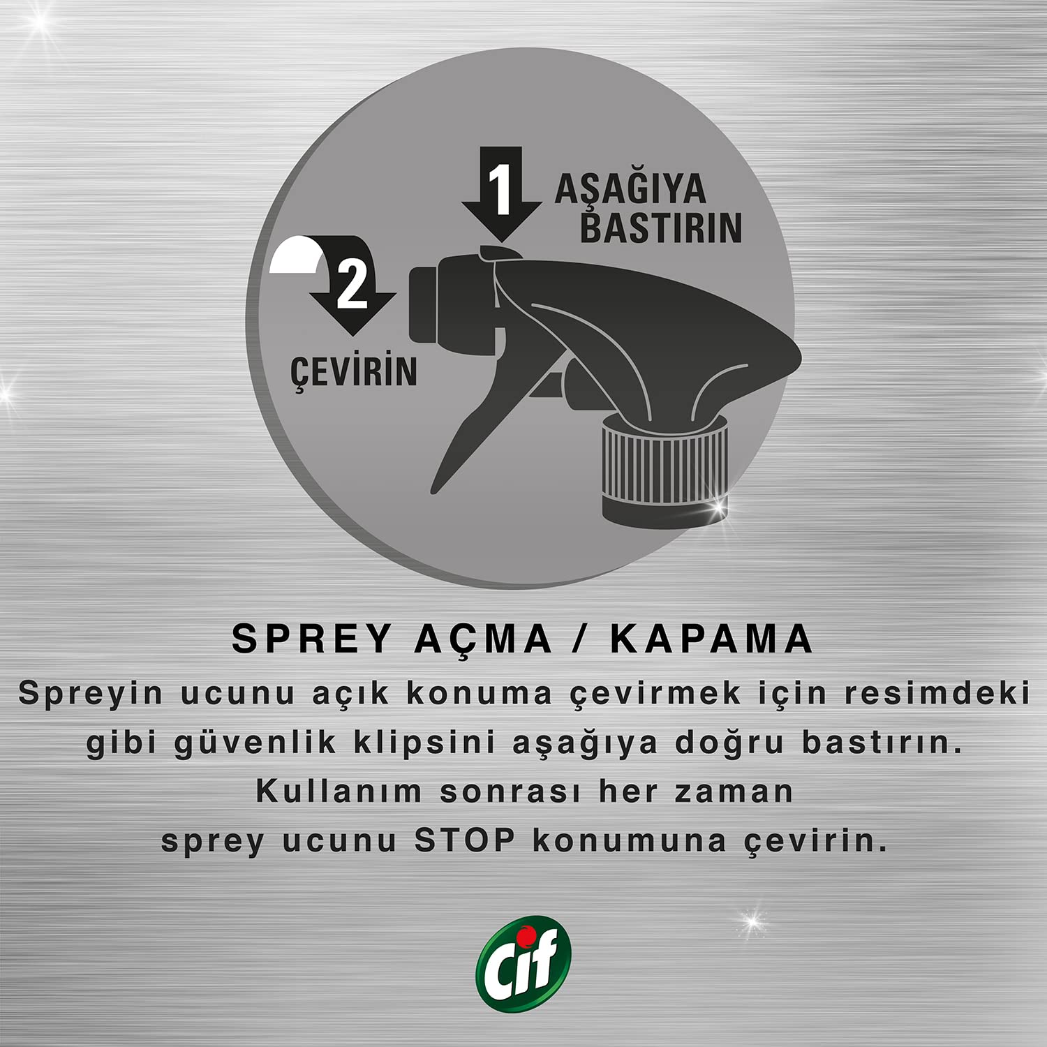 Cif Power Perfect Kireç & Pas Sökücü Sprey 435 mL (1 X 435 ml)
