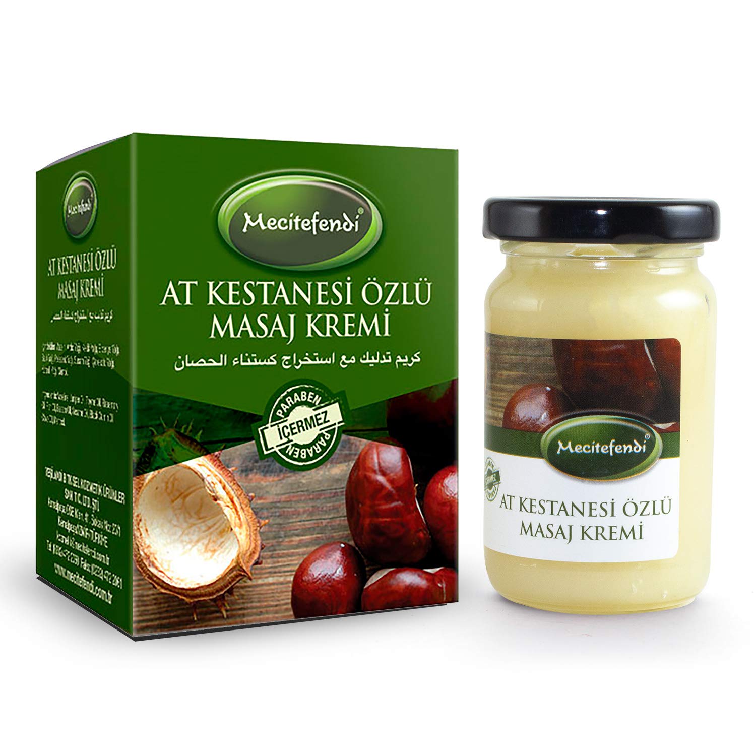 Mecitefendi At Kestanesi Özlü Masaj Kremi, 90 ml