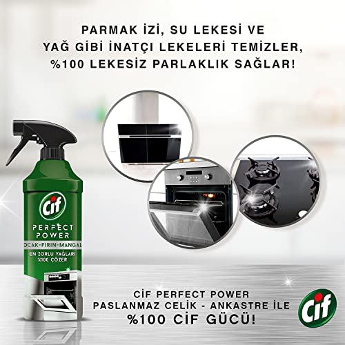 Cif Perfect Power Ocak & Fırın & Mangal için Sprey Temizleyici (1 x 435 mL)