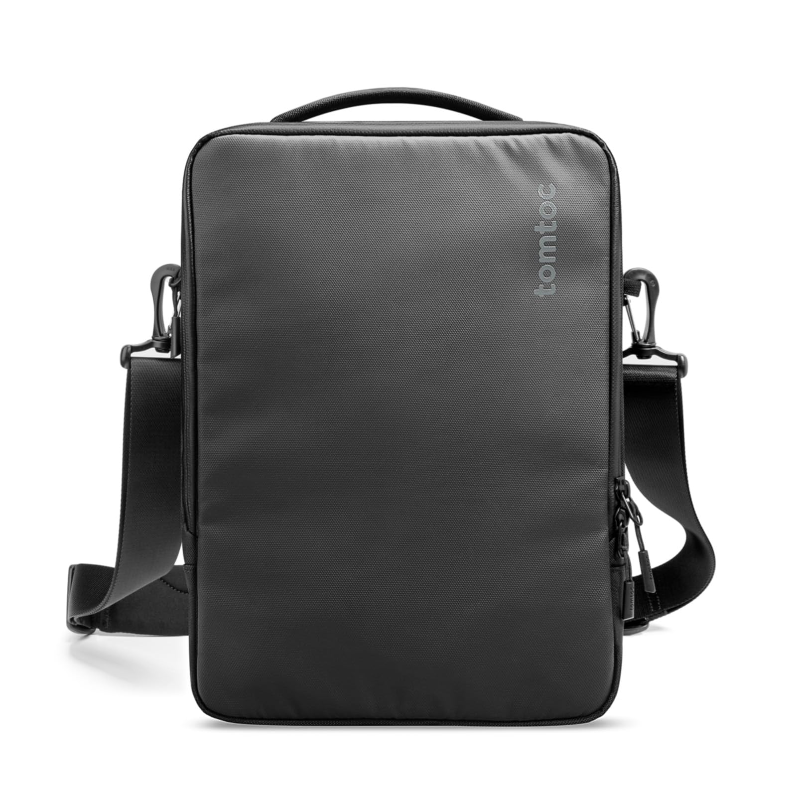 tomtoc 13-14 inç MacBook Air/Pro M3/M2/M1, 13 inç iPad Pro M4/iPad Air M2/12.9 iPad Pro, 13-13.8 inç Surface Pro/Laptop, Copilot+PC, Cordura Balistik Naylon için 360 Koruyucu Laptop Omuz Çantası