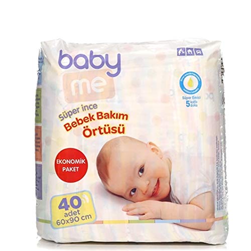 Baby&Me Süper İnce 60x90 cm 40lı Bebek Bakım Örtüsü
