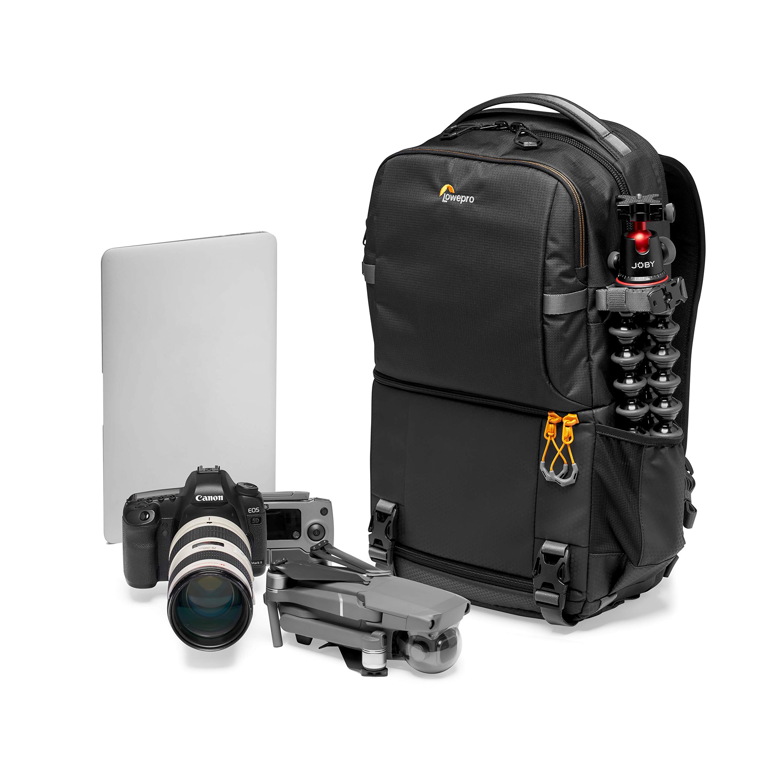 Lowepro Fastpack BP 250 AW III - Refelx DSLR Kamera için sırt çantası aynasız, QuickDoor erişimli, 13 inç dizüstü bilgisayar bölmesi, Nikon D850, 300D Ripstop kameraları için, siyah