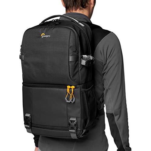 Lowepro Fastpack BP 250 AW III - Refelx DSLR Kamera için sırt çantası aynasız, QuickDoor erişimli, 13 inç dizüstü bilgisayar bölmesi, Nikon D850, 300D Ripstop kameraları için, siyah