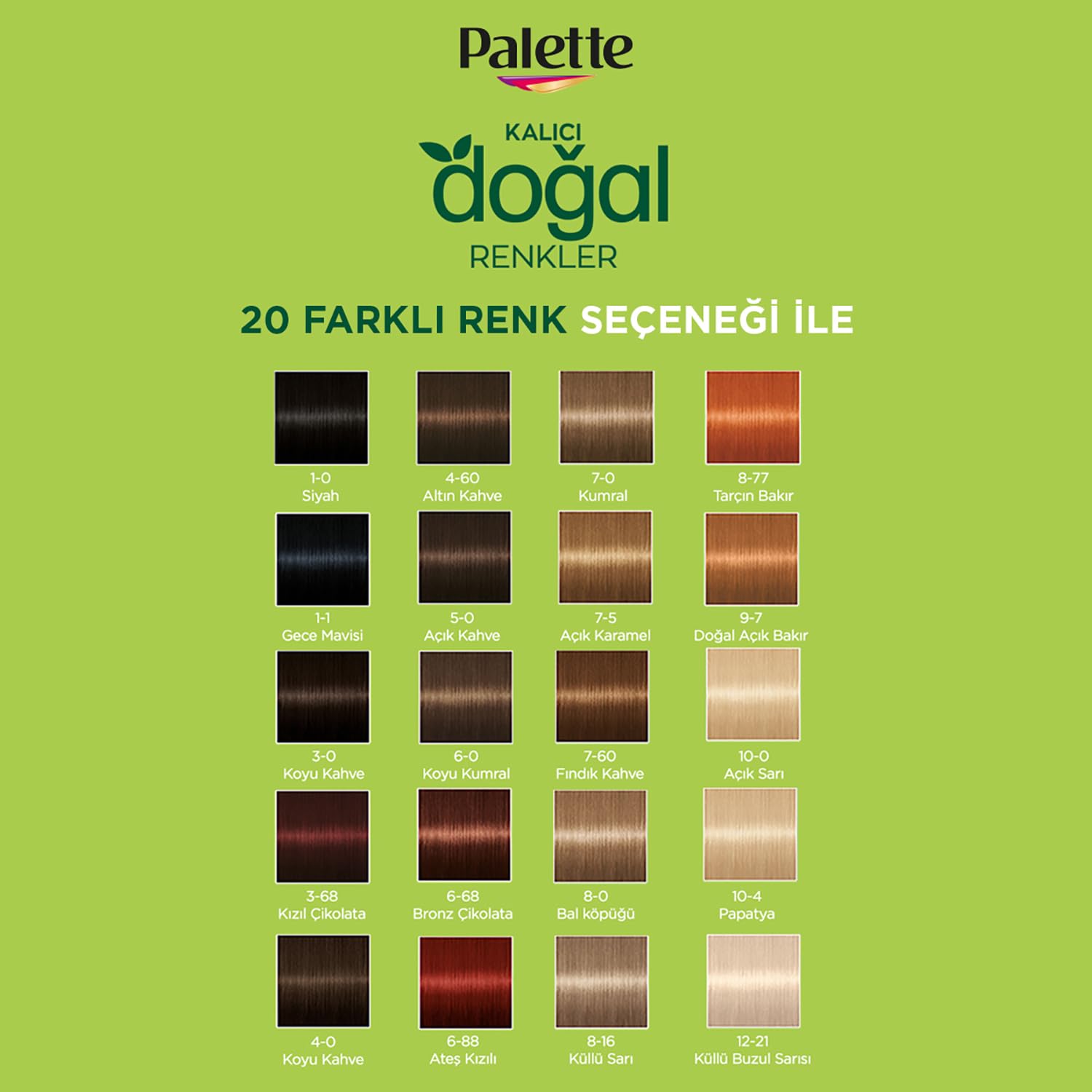 Palette Kalıcı Doğal Renkler 10-0 Açık Sarı Saç Boyası
