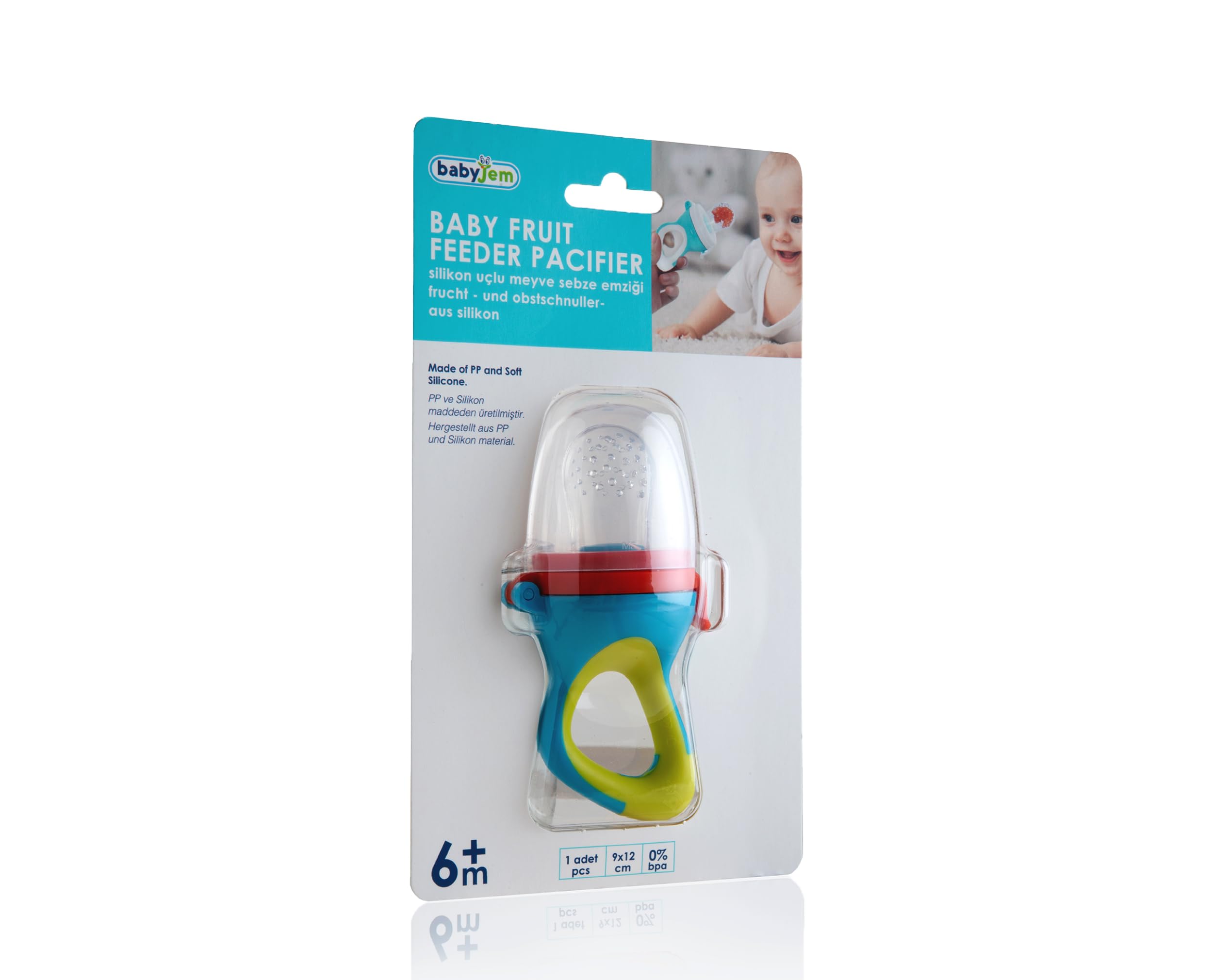 BABYJEM SİLİKON UÇLU MEYVE SEBZE EMZİĞİ RENKLİ