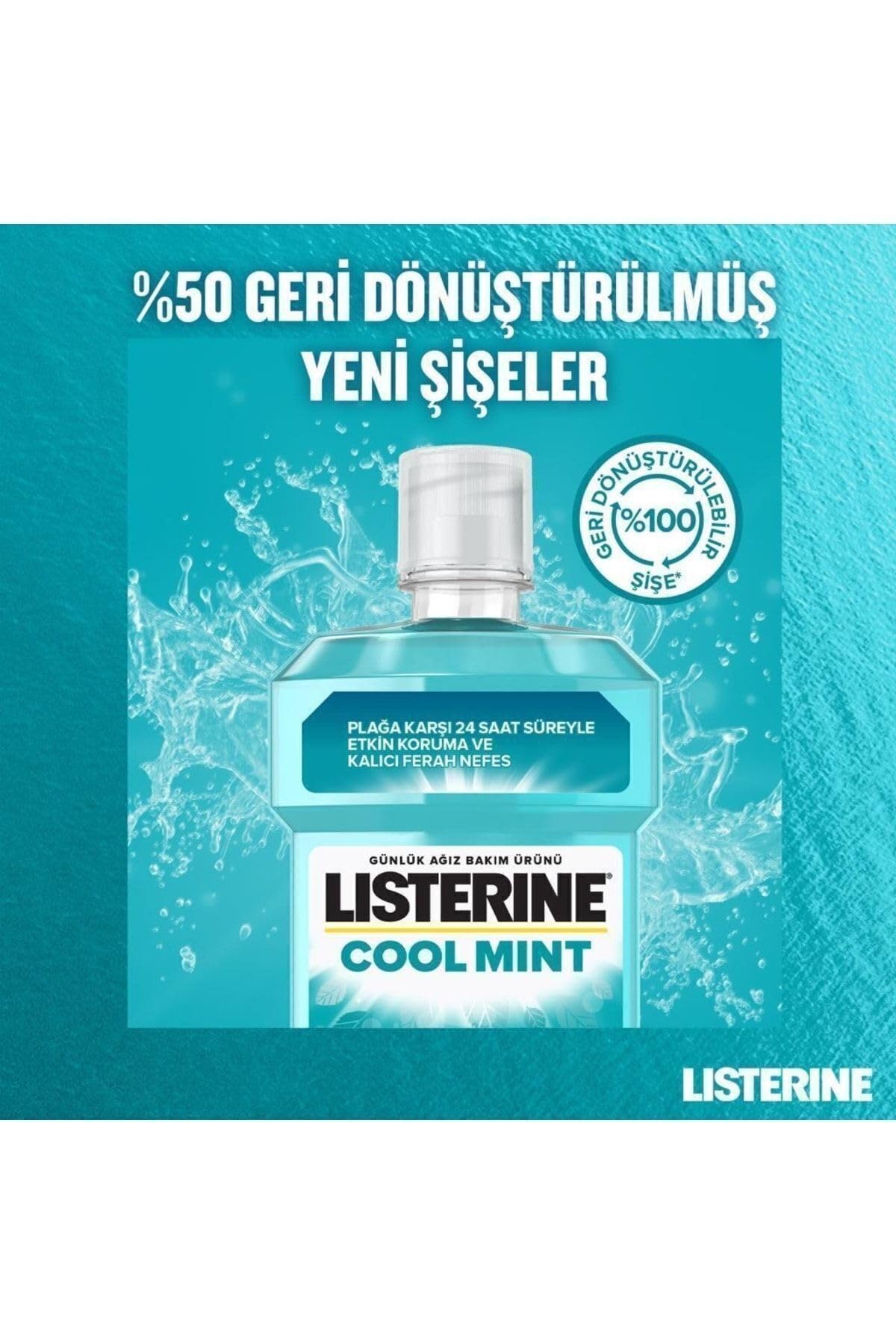 LISTERINE Coolmint Ağız Bakım Suyu 500 ml 250 ml