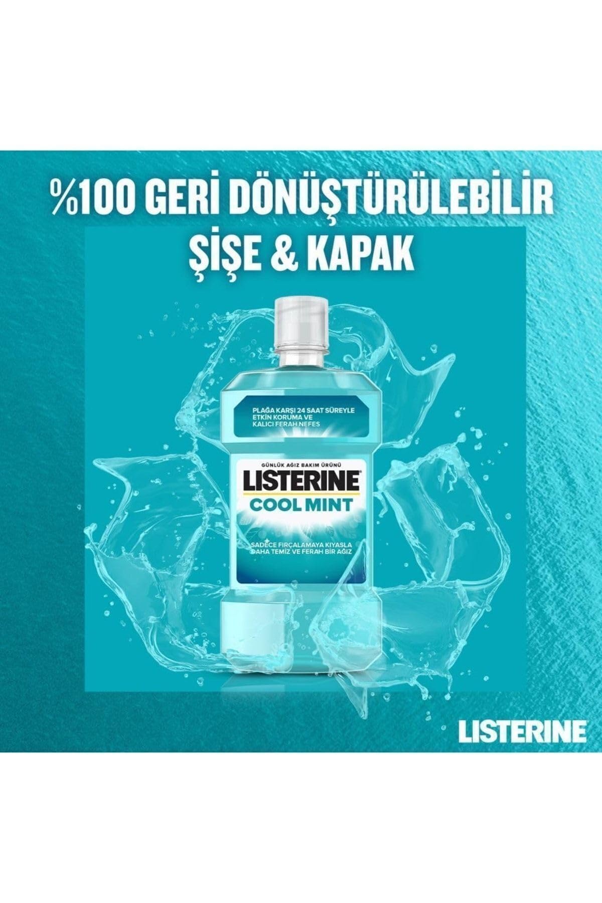 LISTERINE Coolmint Ağız Bakım Suyu 500 ml 250 ml