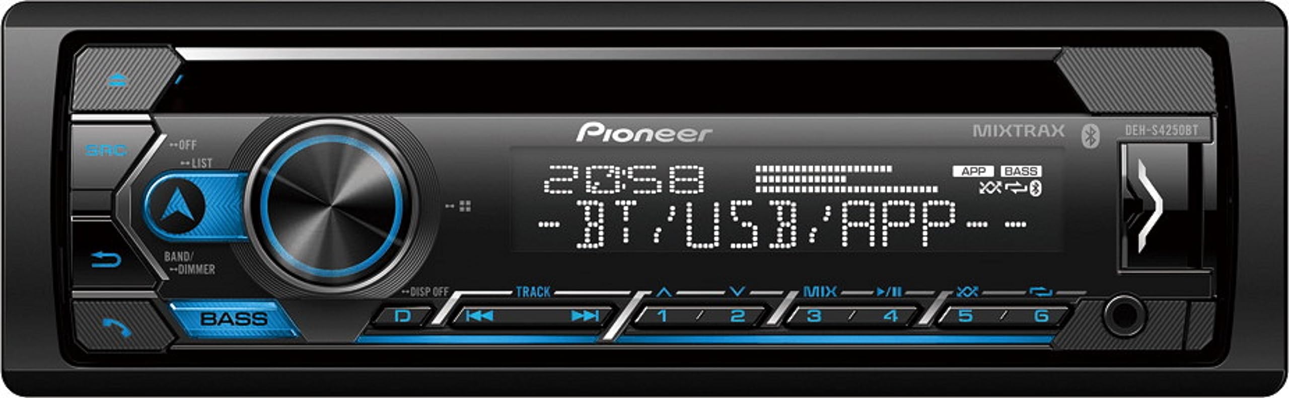Pioneer DEH-S4250BT Araç Ses Stereo CD Çalar Alıcısı Bluetooth Aux USB ile