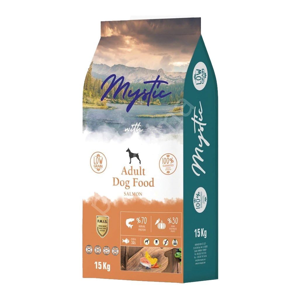 Mystic Az Tahıllı Yetişkin Köpek Maması Somonlu 15 KG