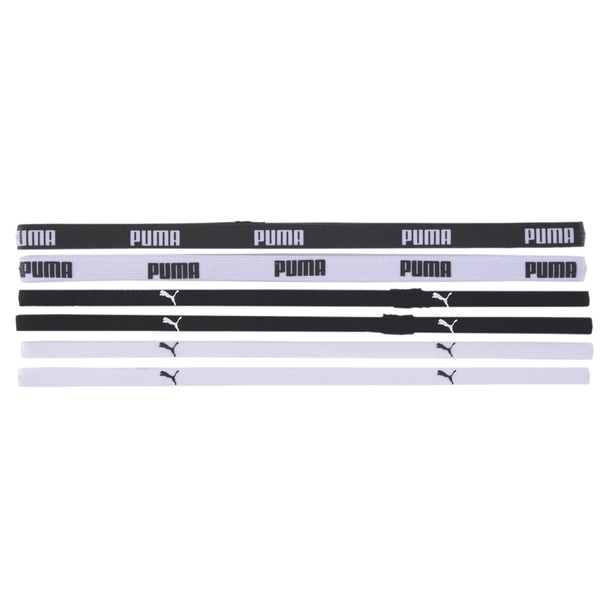 Puma AT Sportbands (6pcs) Kadın Spor Bandı, Puma Black-Puma White, Tek Beden