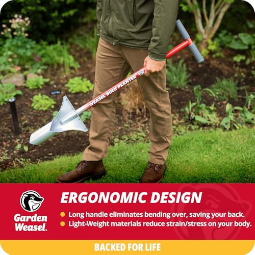 Garden Weasel Ampul Ekici - Uzun Saplı | Yıllıklar, Zemin Örtüsü, Sebzeler, İlkbahar ve Sonbahar Ampulleri | Çim Kesici, Sökücü ve Takıcı, Çim Ekici, Ampul Dikim Aracı | 91350