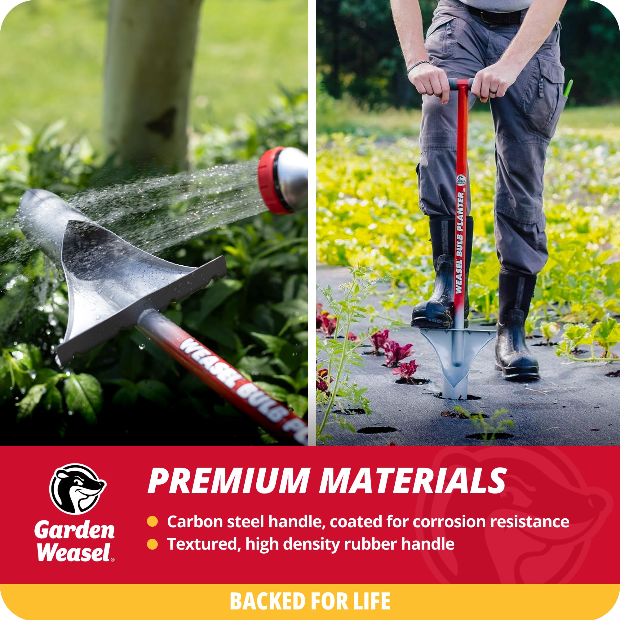 Garden Weasel Ampul Ekici - Uzun Saplı | Yıllıklar, Zemin Örtüsü, Sebzeler, İlkbahar ve Sonbahar Ampulleri | Çim Kesici, Sökücü ve Takıcı, Çim Ekici, Ampul Dikim Aracı | 91350