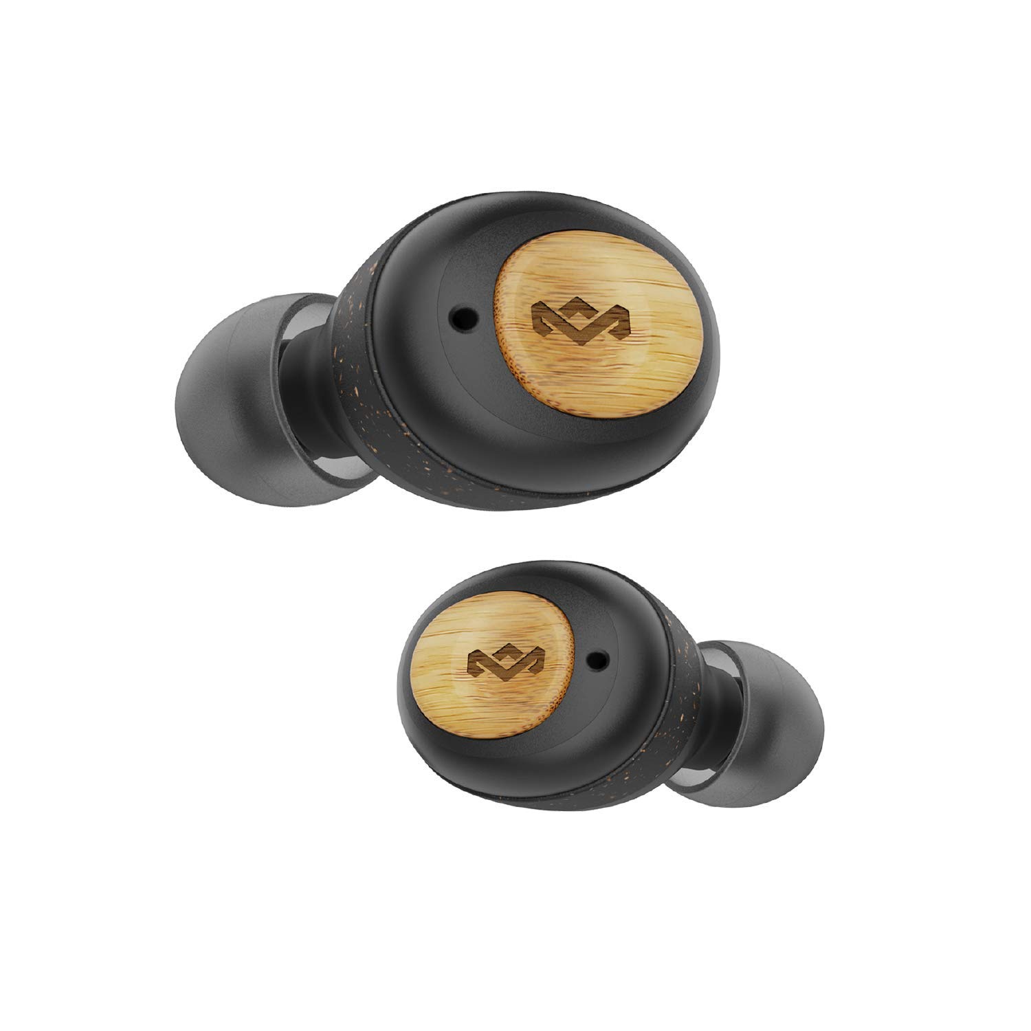 Marley Evi Gerçek Kablosuz Şampiyon Kulak İçi Kulaklık - Kompakt Bluetooth 5.0 Kulaklıklar, Şarj Edilebilir Kılıflı 28 Saat Çalma Süresi, Rahat Kulak Tıkacı İçerir, Çevre Dostu Bambu Tasarım