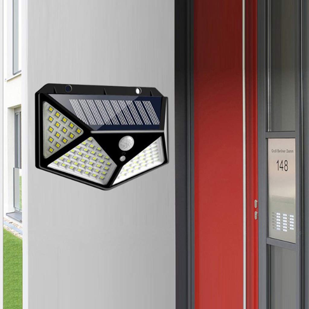 FLAMEER Hareket sensörlü dış mekan lambası, bahçe, duvar LED solar lamba, duvar lambası, dış duvar l