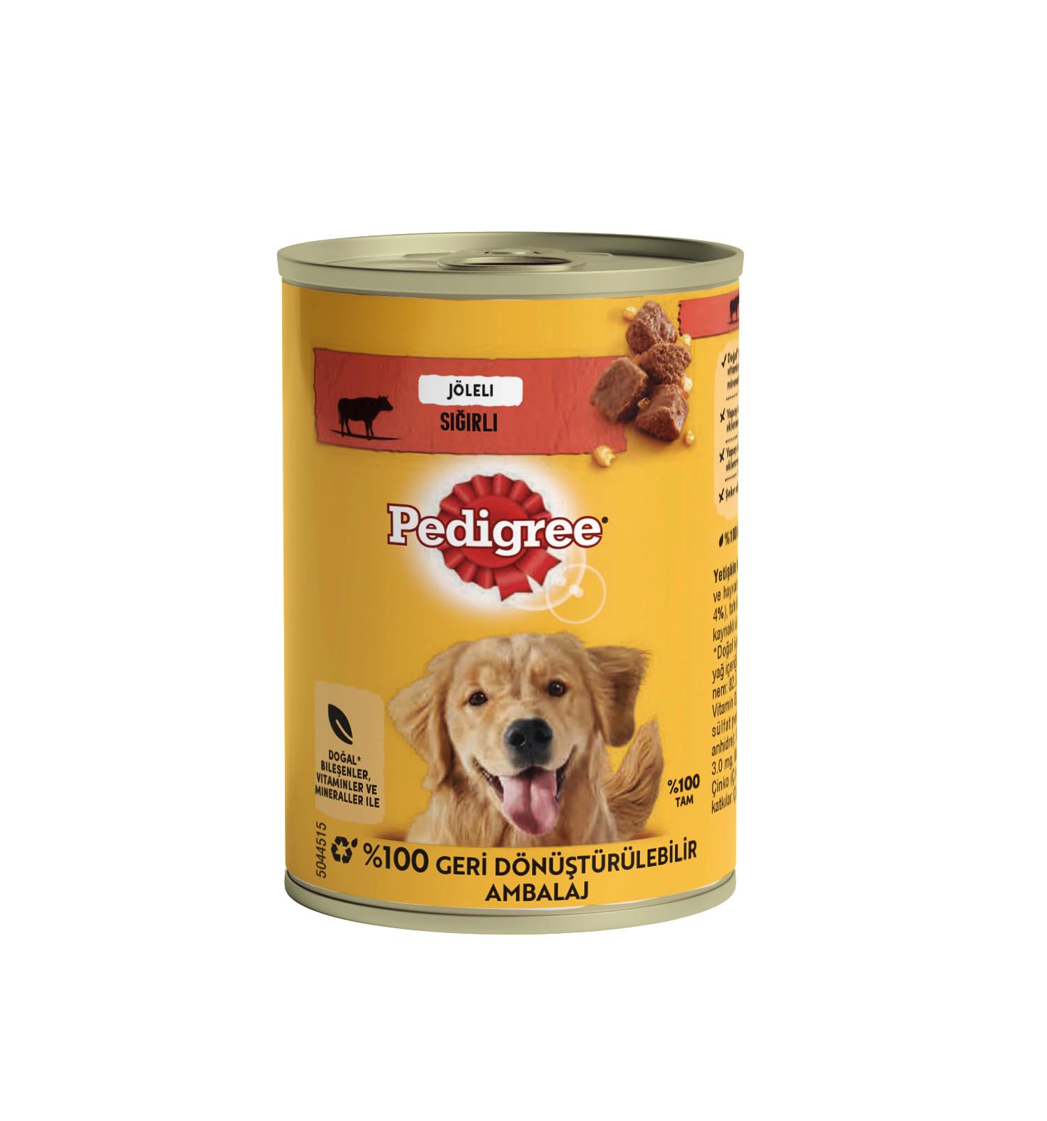 Pedigree Köpekler Adult Sığır ve Ciğer Karışımı(jöleli) Konserve Yaş Mama 400 G