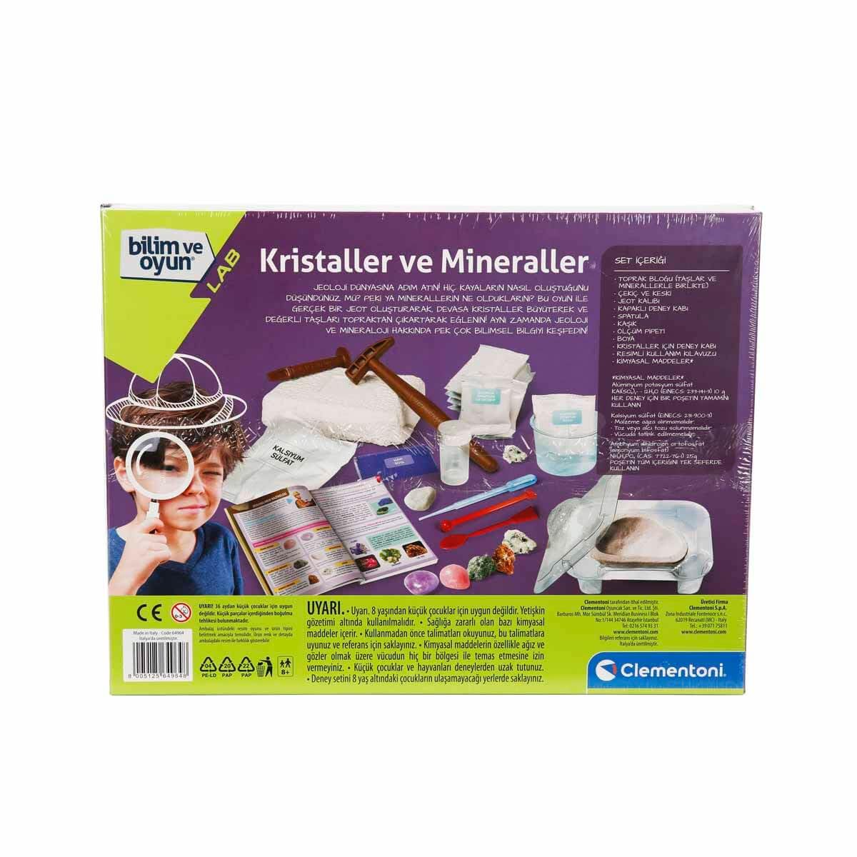 Clementoni Bilim ve Oyun - Kristaller ve Mineraller Oyuncak