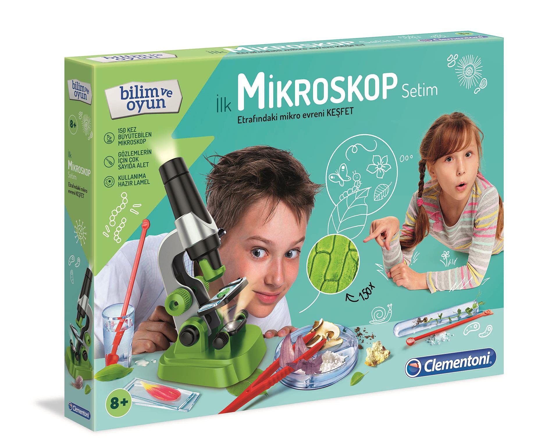 Clementoni Bilim ve Oyun - İlk Mikroskop Setim Oyuncak