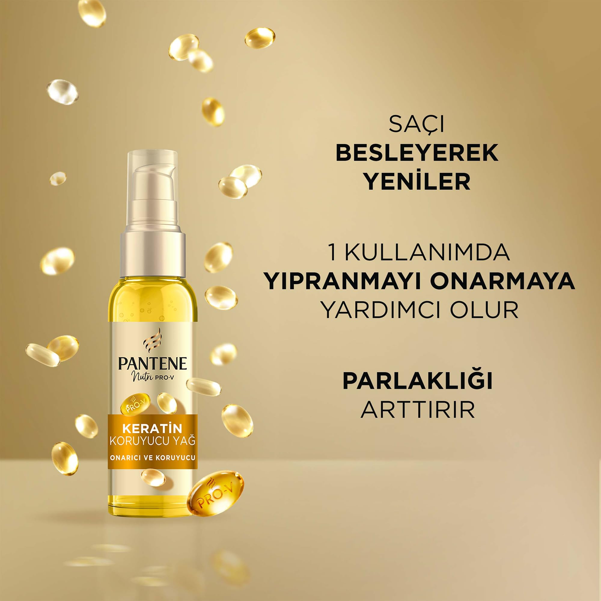 PANTENE Yoğun Bakım Ürünü Keratin Yağı 100 ml