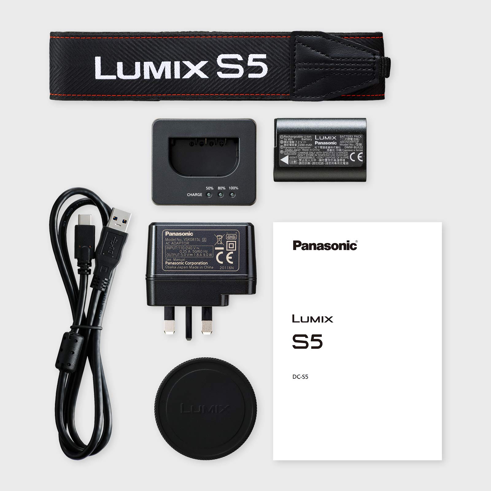 Panasonic LUMIX S DC-S5 tam çerçeve kamera (4K, L-Mount süngü, 24,2 megapiksel sensör, V log, toz ve su sıçramalarına karşı korumalı), siyah