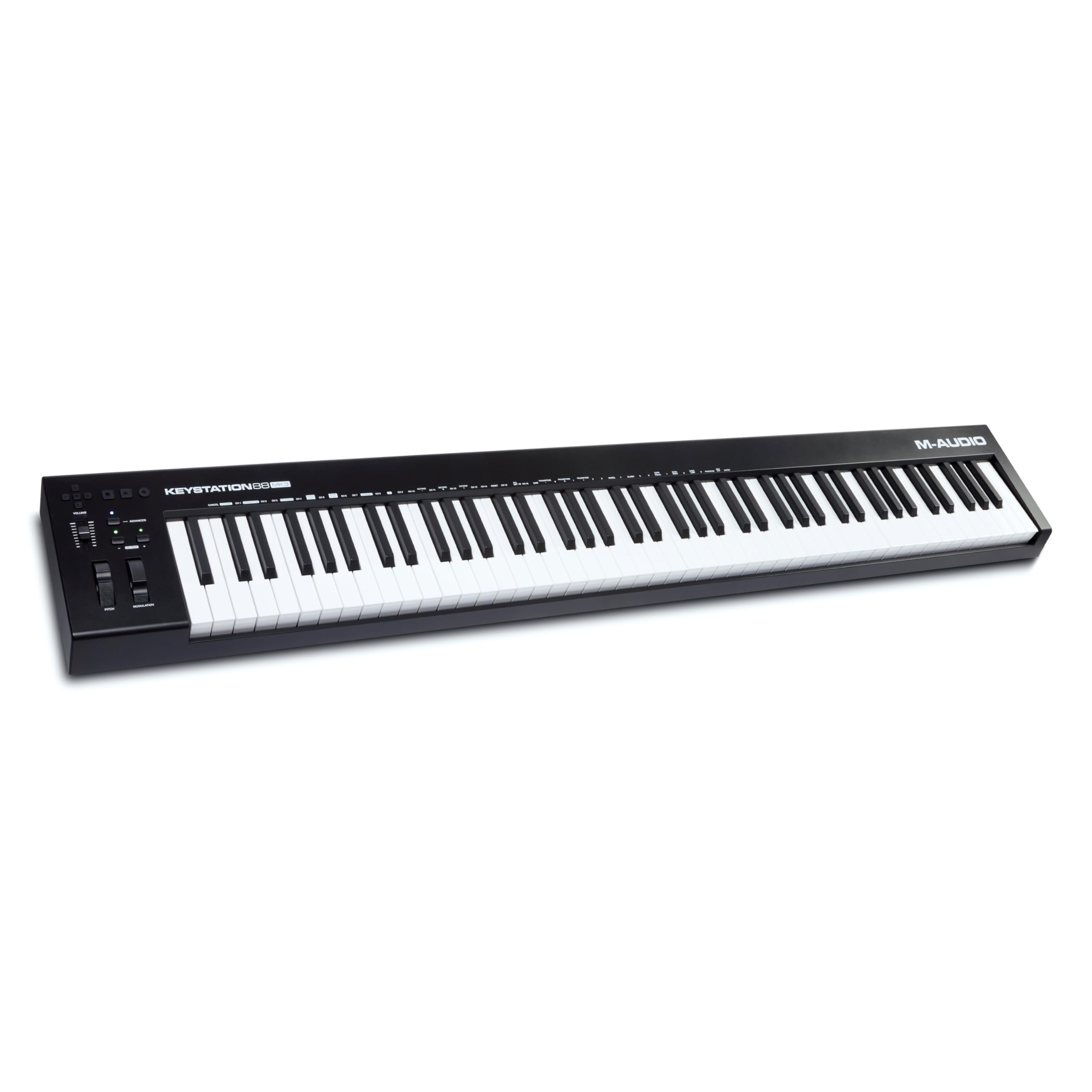 M-AUDIO Keystation 88 MK3-88 Tuşlu Yarı Ağırlıklı MIDI Klavye Controller, Sanal Sentezleyicilerin ve DAW Parametrelerinin Tam Komutu için