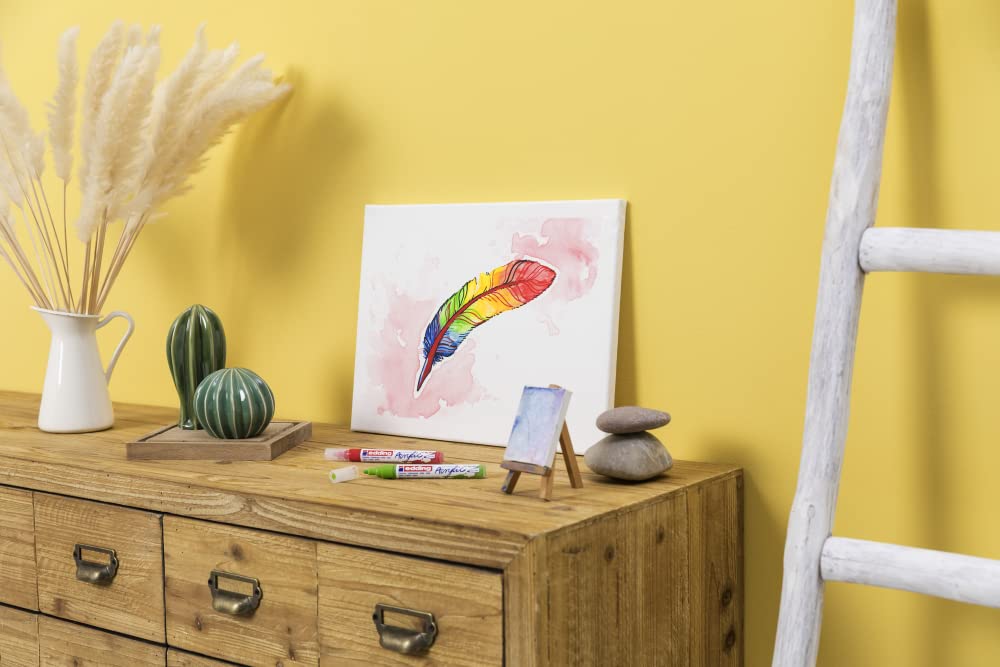 edding 5100 akrilik markör orta - pastel-mavi - 1 su geçirmez akrilik markör - yuvarlak uçlu 2-3 mm