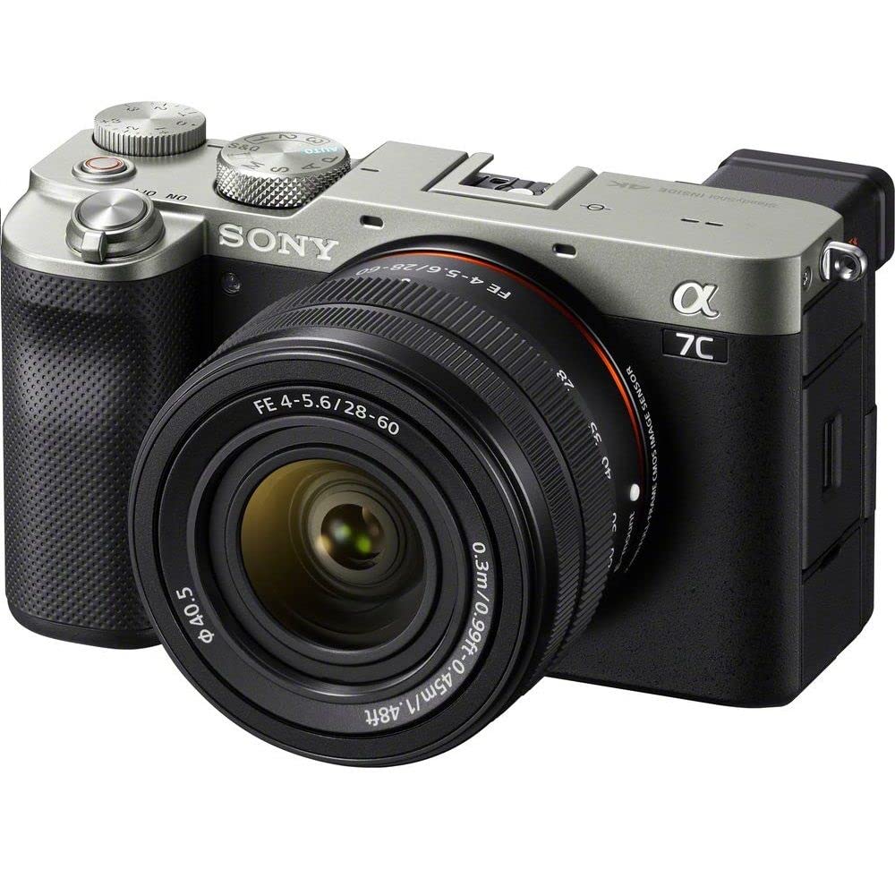 Sony I Sony Alpha 7C + 28-60mm f4-5.6 Lens Kit| Full-Frame Aynasız Fotoğraf Makinesi (Ekstra küçük boyut, 24.2Mp çözünürlük, 4K video kayıt)