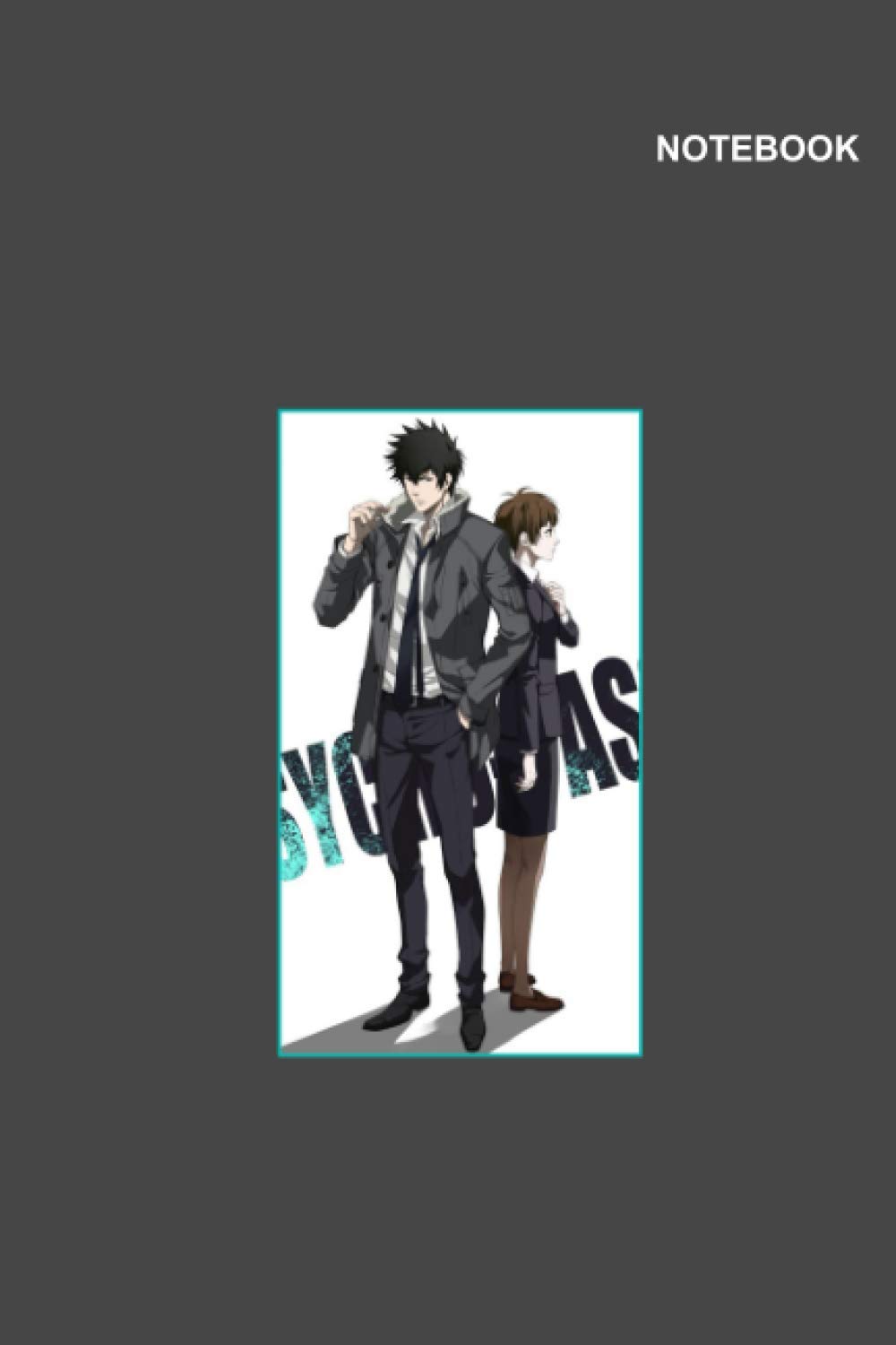 Kogami Shinya & Akane Tsunemori Notebook Cover: 6" x 9", 110+ Pages, Lined Journal/sketchbook/Composition.