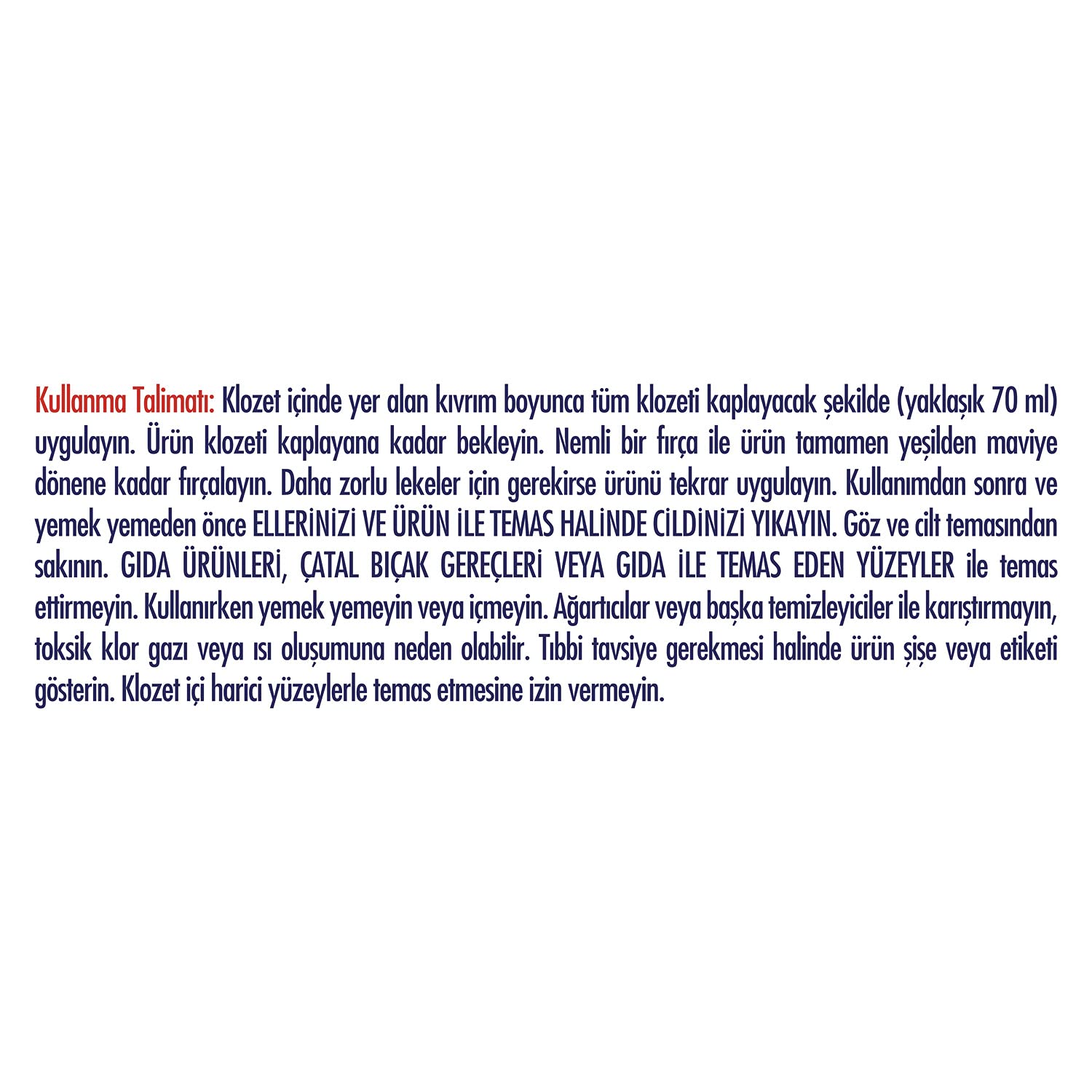 Domestos Tuvalet Temizleyici Renk Değiştiren Tuvalet Uzmanı Kireç Çözücü 750 ml 1 Adet