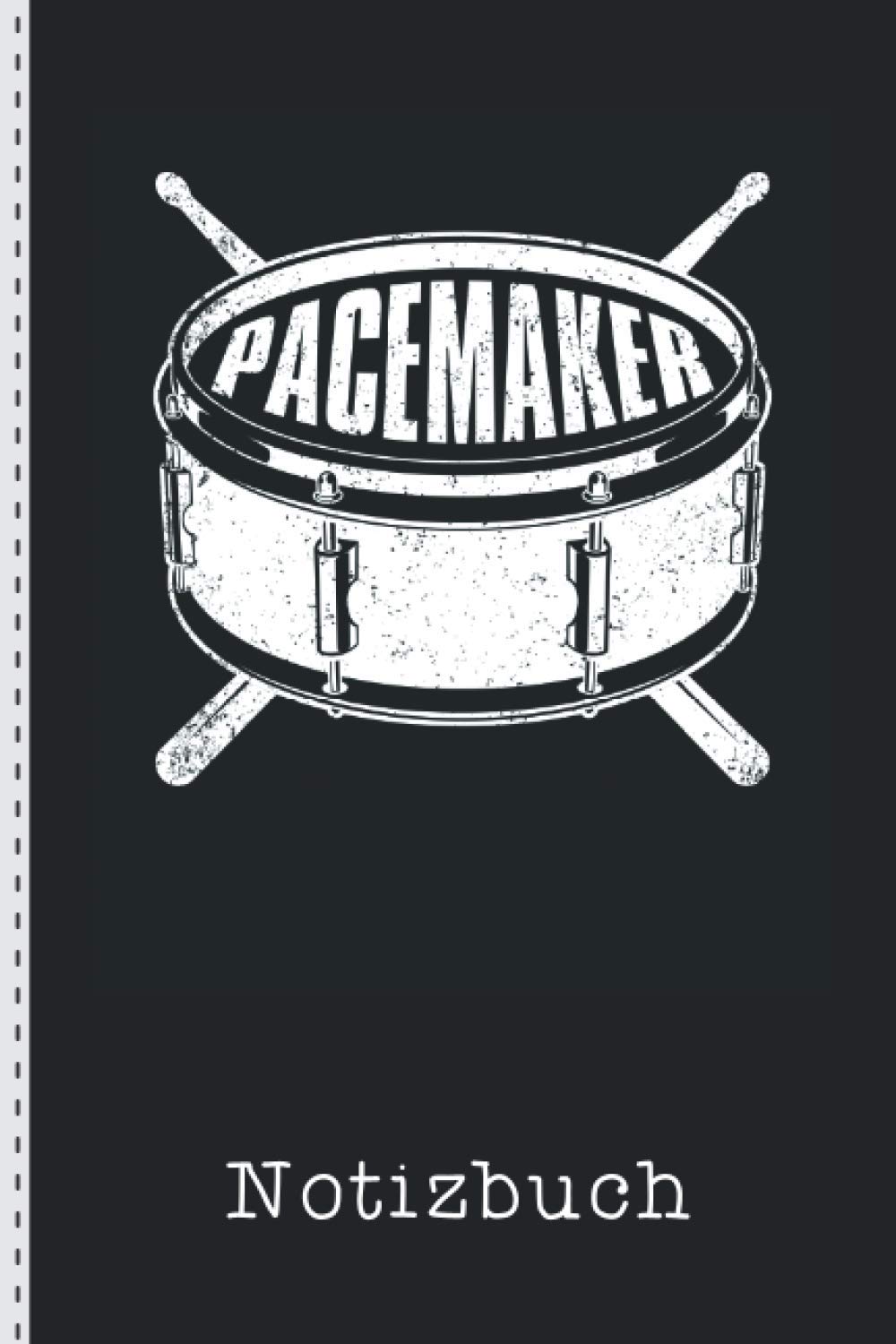 Pacemaker - Schlagzeuger - Schlagzeug - Drummer - Notizbuch: Notizheft A5 (6'x9' / ~15x22cm) liniert (German Edition)