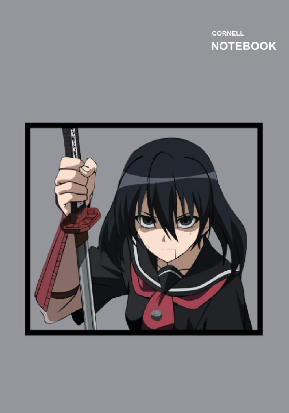 Akame Ga Kill soft cover notebook for school: 110 Pages, Cornell sketchbook, B5, 7 x 10 inches.