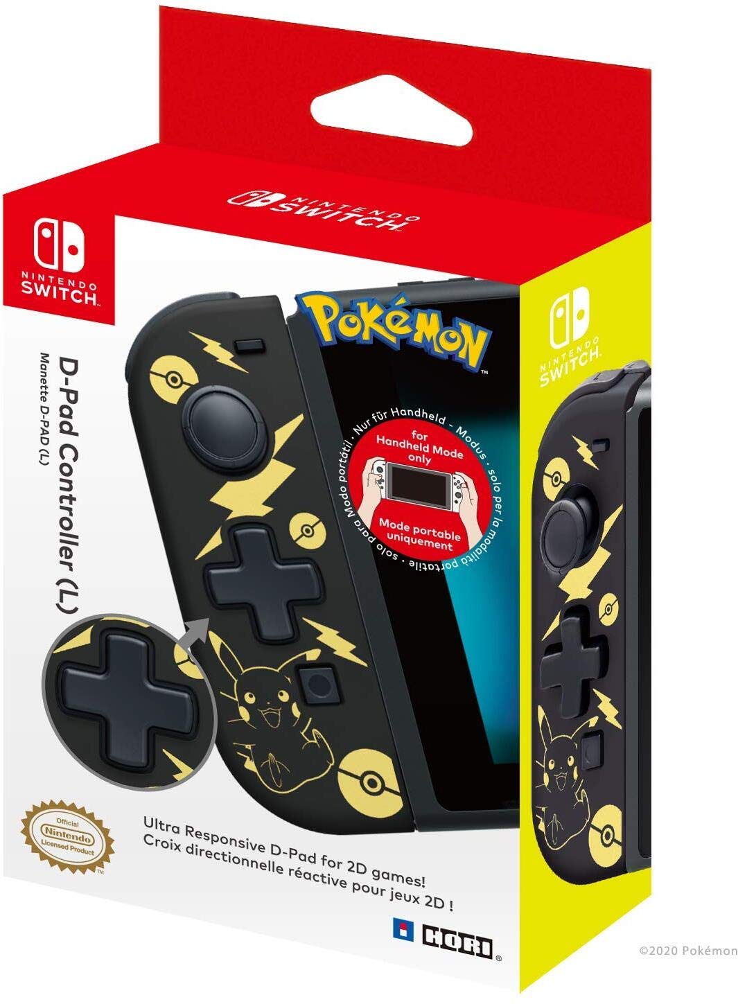 HORI - D-Pad sap (sol) Pikachu (Nintendo Switch)