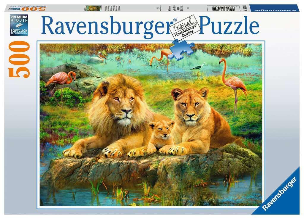 Ravensburger 500p Puzzle Aslan Ailesi, Yapboz