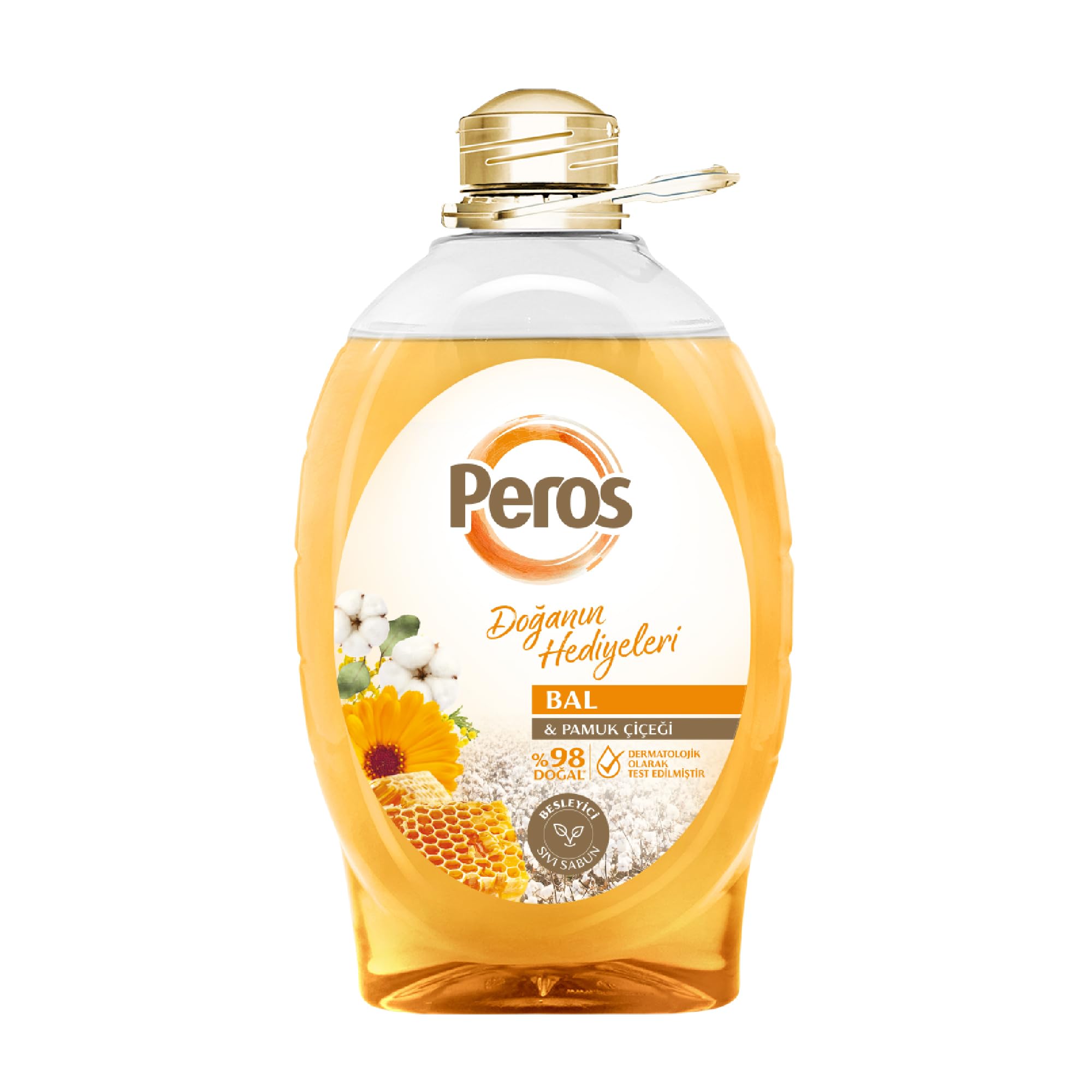 Peros Doğanın Hediyeleri Bal & Pamuk Çiçeği Sıvı Sabun 3000 G