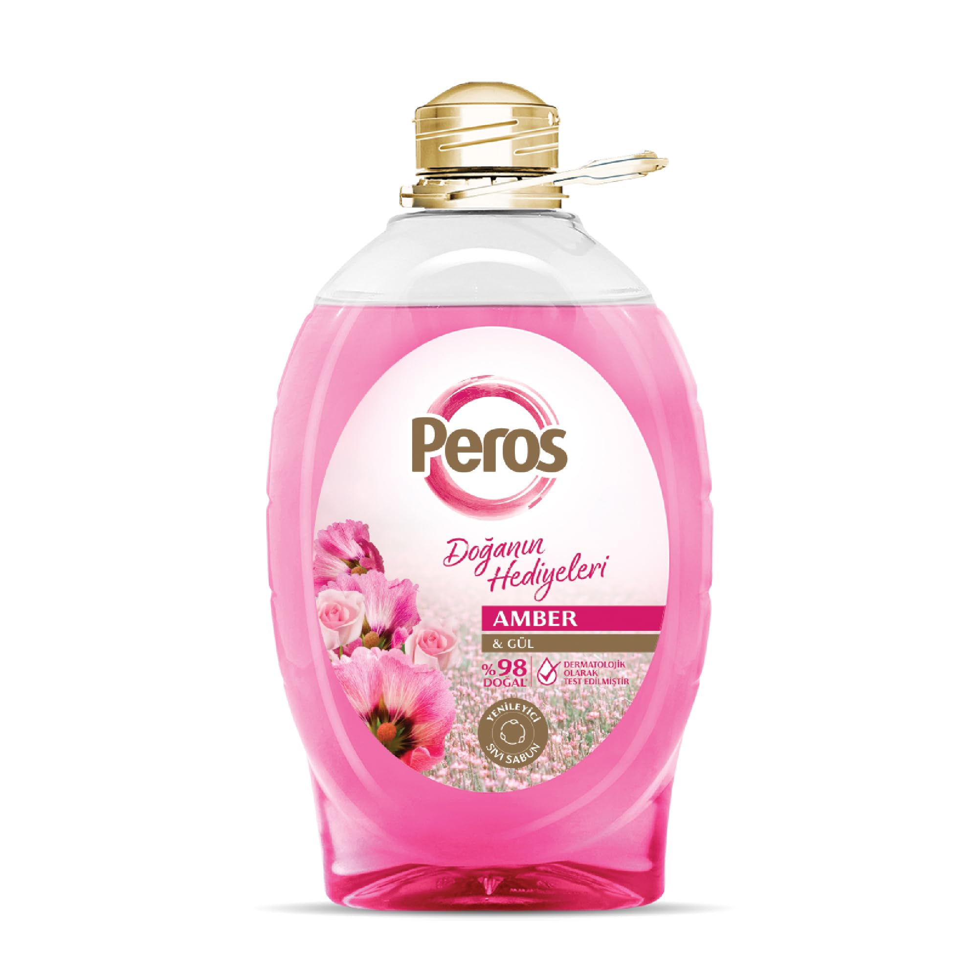 Peros Doğanın Hediyeleri Amber & Gül Sıvı Sabun 3000 G