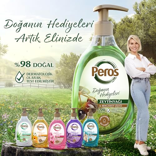 Peros Doğanın Hediyeleri Zeytinyağlı & Bergamot Çiçeği Sıvı Sabun 3000 G, Olive Oil & Bergamot Flower