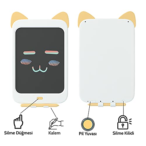 Xiaomi Wicue 10” Sarı Kedi LCD Dijital Renkli Çizim Tableti
