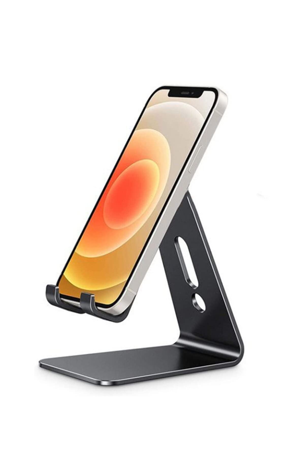 Hobimtek HT-50 Alüminyum Telefon Standı Tutucu Aşağı Yukarı Hareketli iPhone ile Uyumlu Galaxy Huawei Xiaomi