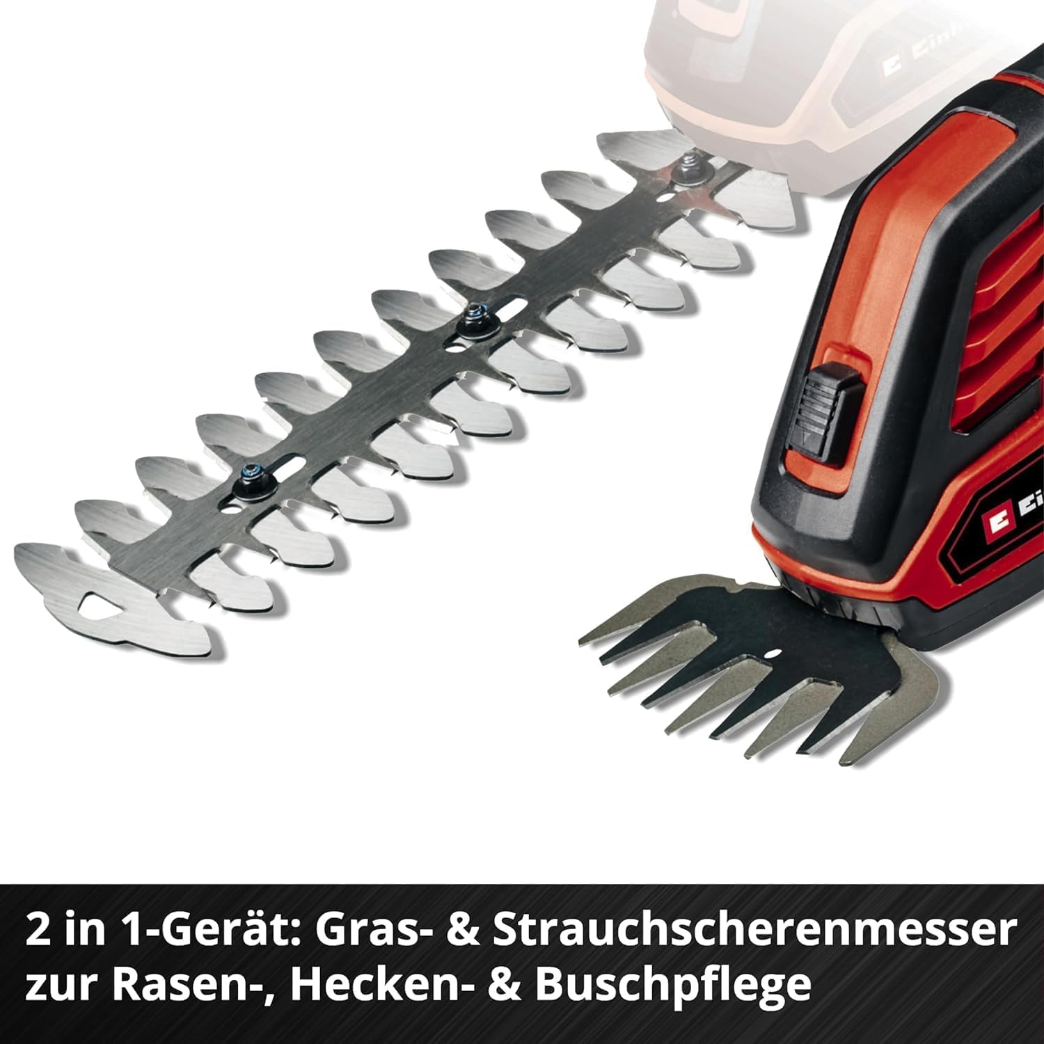 Einhell Akülü Çit Budama GE-CG 18/100 Li-Solo Power X-Change (Li-Ion, 18 V, çim bıçağı kesim genişliği 100 mm, çalı bıçağı 200 mm) - 3410313