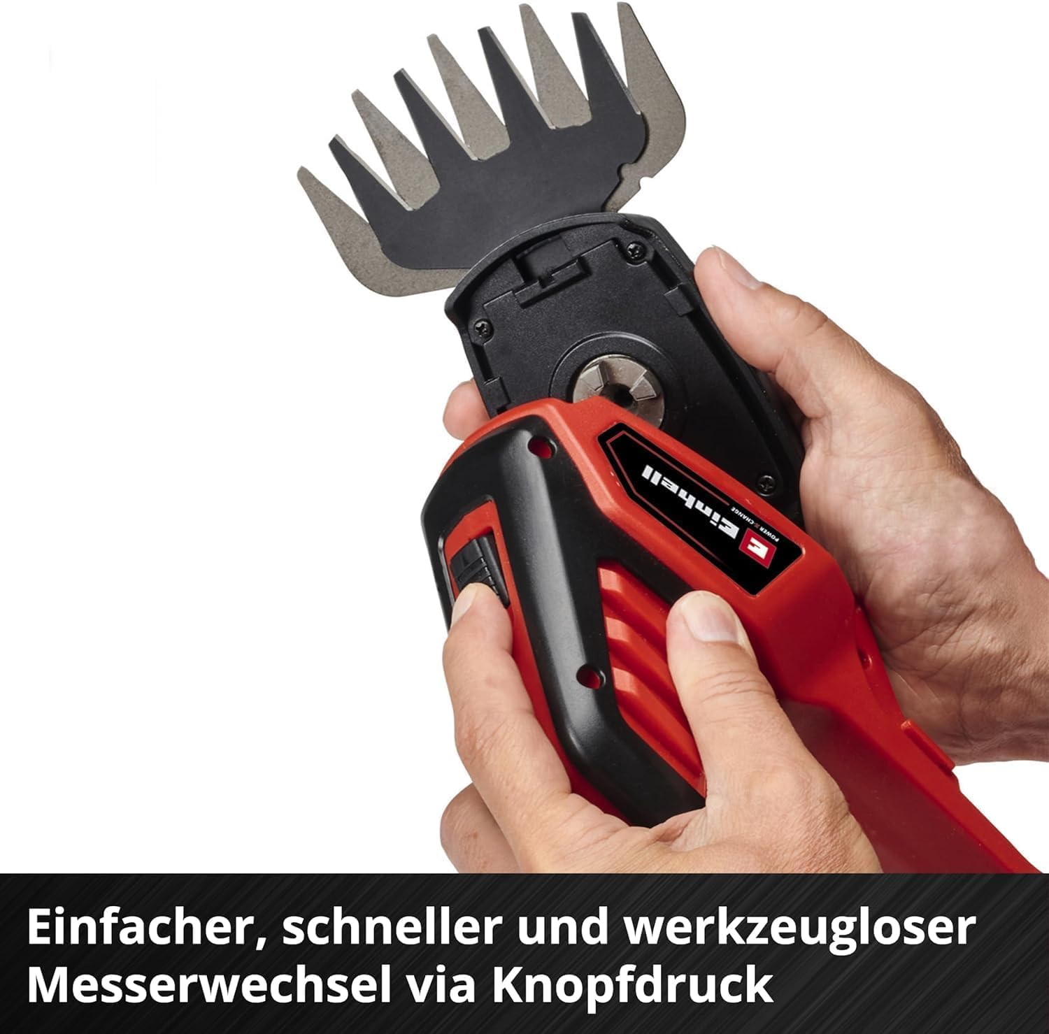 Einhell Akülü Çit Budama GE-CG 18/100 Li-Solo Power X-Change (Li-Ion, 18 V, çim bıçağı kesim genişliği 100 mm, çalı bıçağı 200 mm) - 3410313